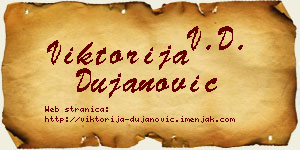 Viktorija Dujanović vizit kartica
